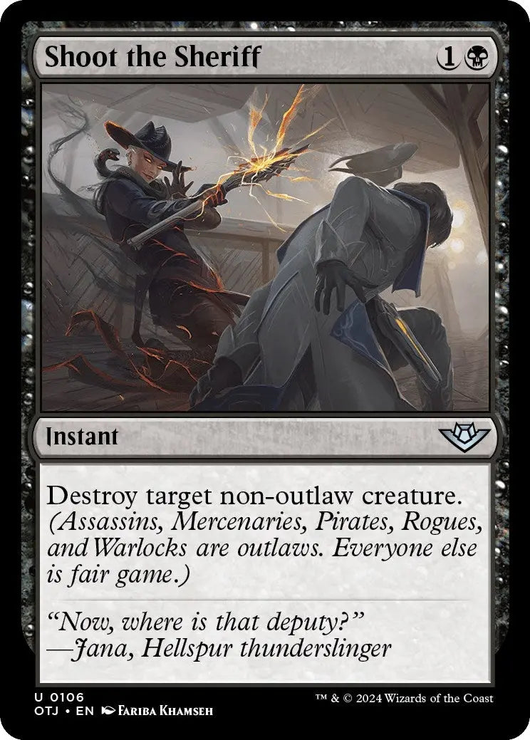 Shoot the Sheriff (Outlaws of Thunder Junction) (106) Magic: The Gathering