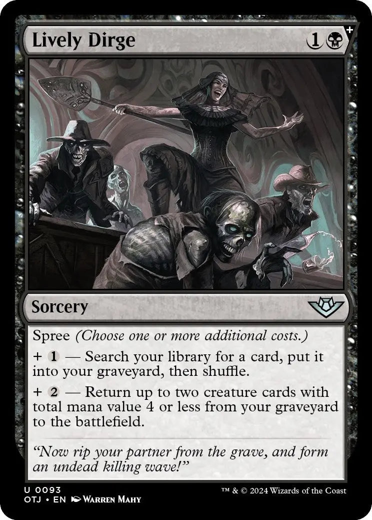 Lively Dirge (Outlaws of Thunder Junction) (93) Magic: The Gathering