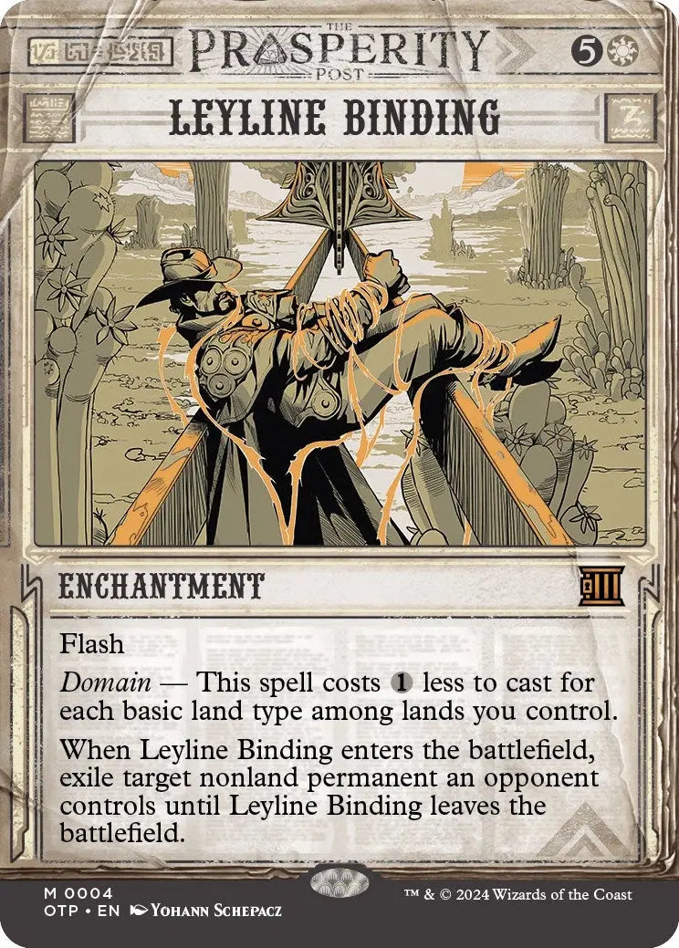 Leyline Binding (Outlaws of Thunder Junction: Breaking News) (4) Magic: The Gathering