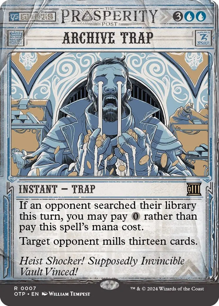 Archive Trap (Outlaws of Thunder Junction: Breaking News) (7) Magic: The Gathering
