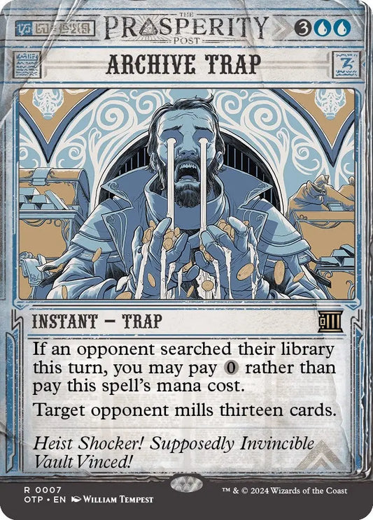 Archive Trap (Outlaws of Thunder Junction: Breaking News) (7) Magic: The Gathering