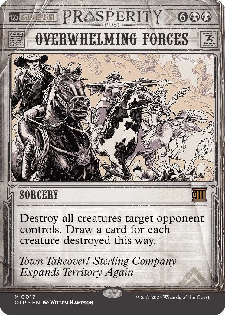 Overwhelming Forces (Outlaws of Thunder Junction: Breaking News) (17) Magic: The Gathering