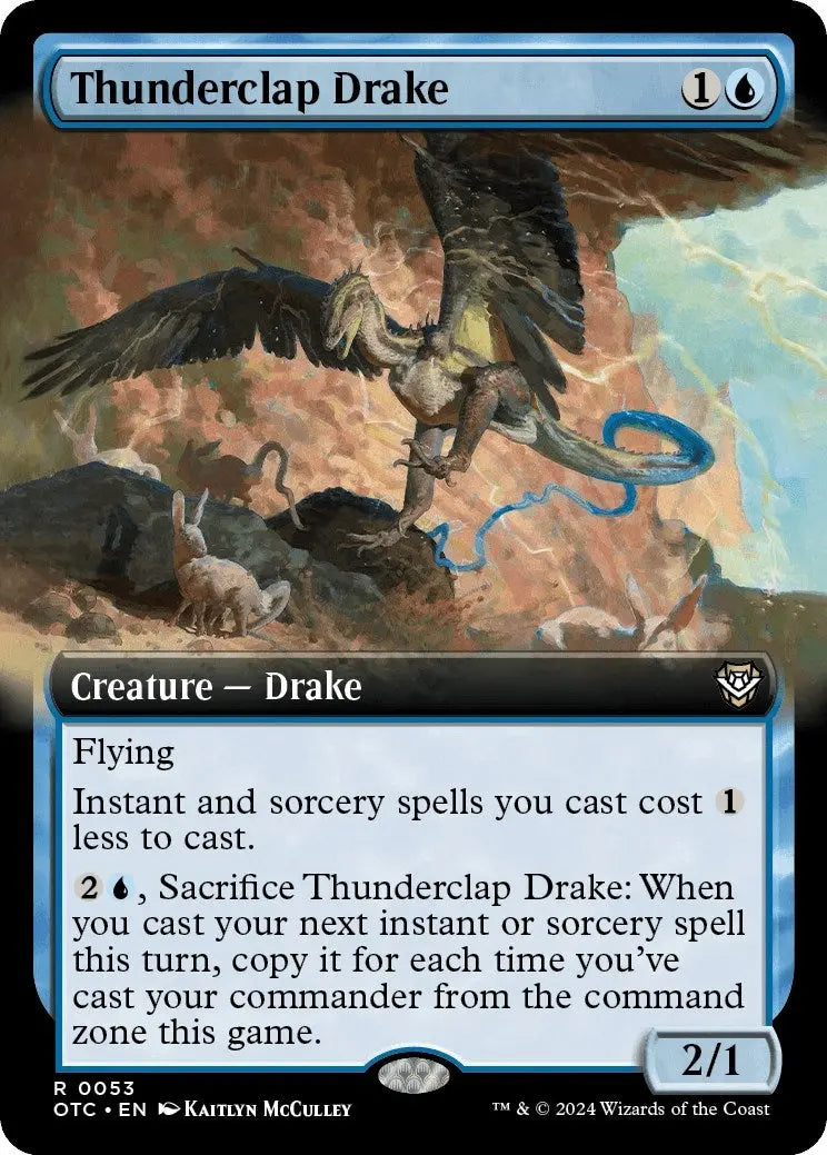 Thunderclap Drake (Extended Art) (Outlaws of Thunder Junction) (53) Magic: The Gathering