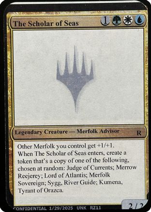 The Scholar of Seas-Un-Known Event Playtest Cards-(-) - Un-Known Event Playtest Cards