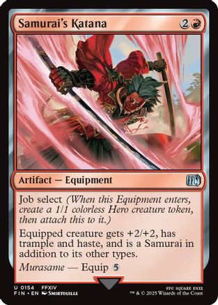 Samurai's Katana-FINAL FANTASY-(FIN-154) -  Foil FINAL FANTASY
