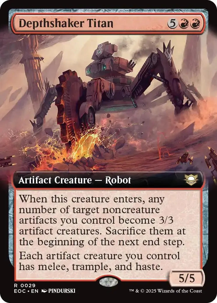 Depthshaker Titan (Extended Art) (Edge of Eternities) (29) Magic: The Gathering