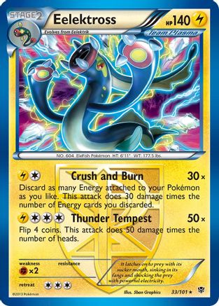 Eelektross (Team Plasma) (Plasma Blast) (33/101) Pokemon
