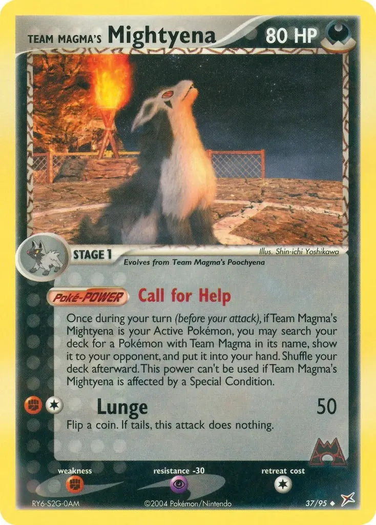 Team Magma's Mightyena (Team Magma vs Team Aqua) (37/95) Pokemon