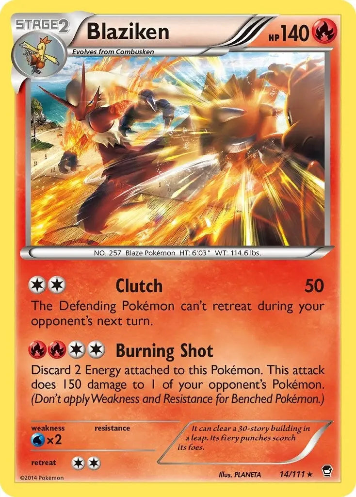 Blaziken (XY - Furious Fists) (14/111) Pokemon