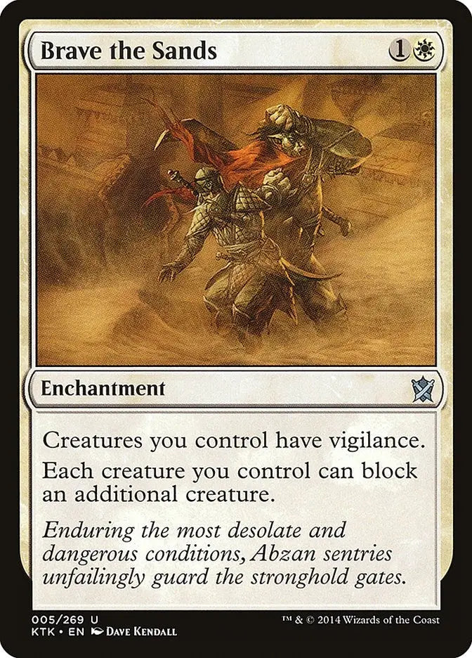 Brave the Sands (Khans of Tarkir) (5) Magic: The Gathering