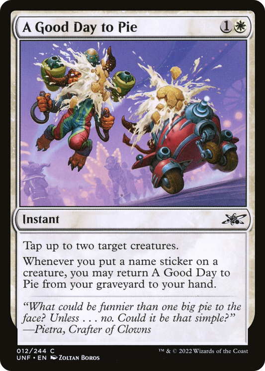 A Good Day to Pie-Unfinity-(UNF-012) -  Foil Unfinity