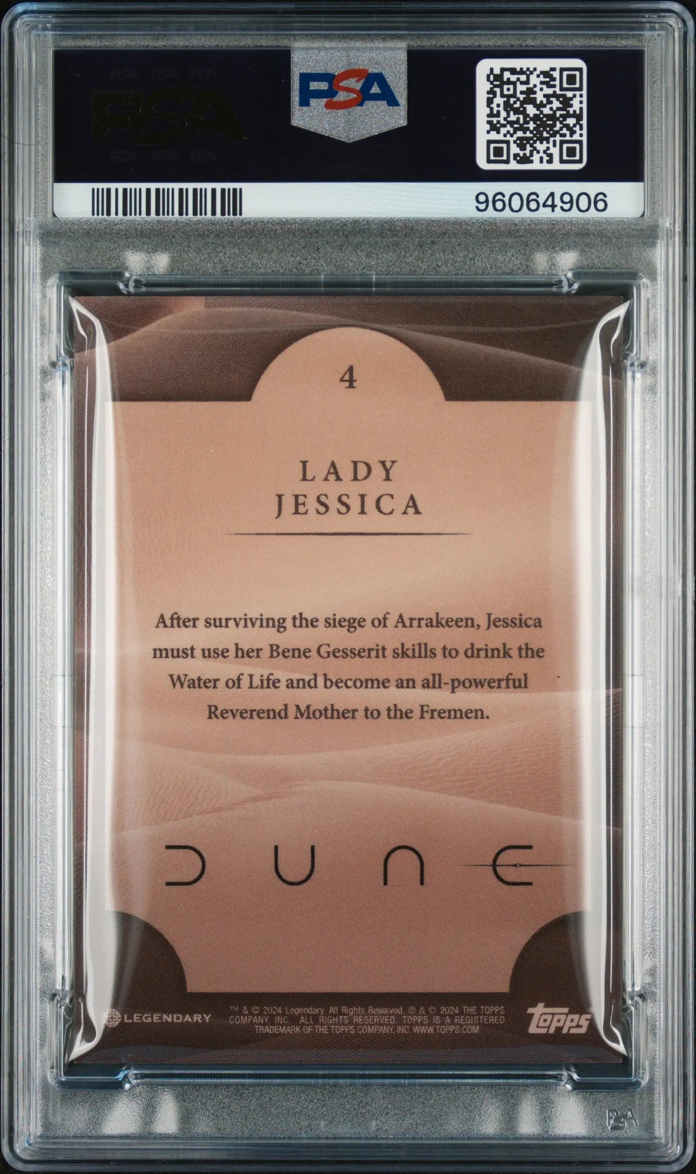 2024 Topps Dune Release Day Lady Jessica #4 PSA 10 Long Street Comics