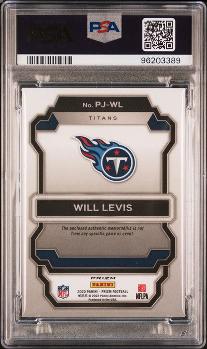 2023 Panini Prizm Premier Jerseys Will Levis #PJWL Premier Jerseys PSA 10 Panini