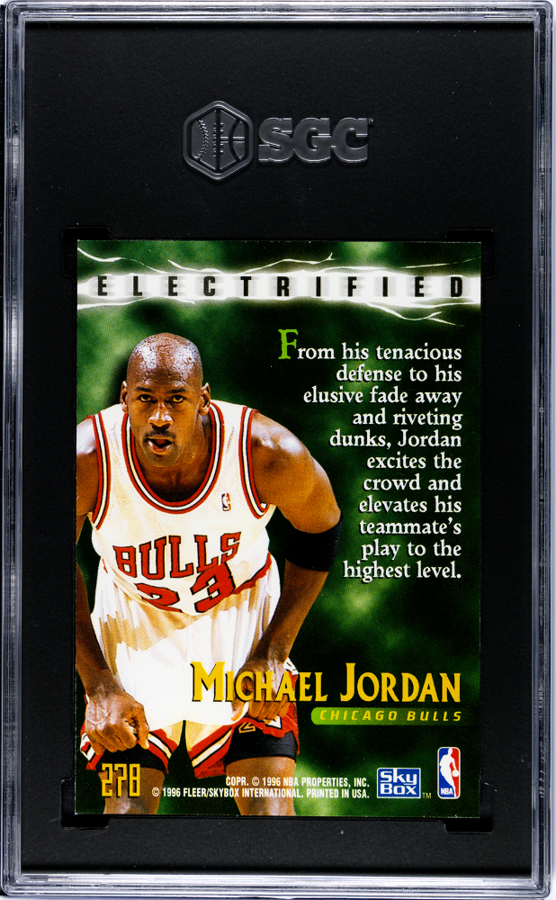 1995 Skybox Premium Michael Jordan #278 Electrified SGC 8.5