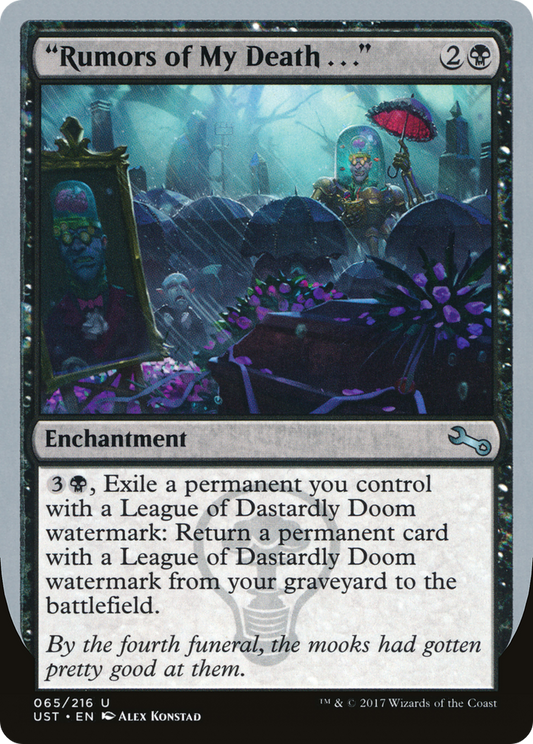 "Rumors of My Death . . ."-Unstable-(UST-065) -  Foil Unstable