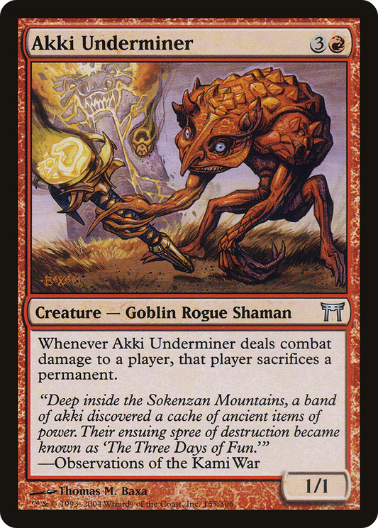 Akki Underminer (Champions of Kamigawa) (155) Magic: The Gathering