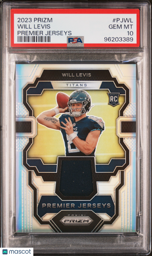 2023 Panini Prizm Premier Jerseys Will Levis #PJWL PSA 10