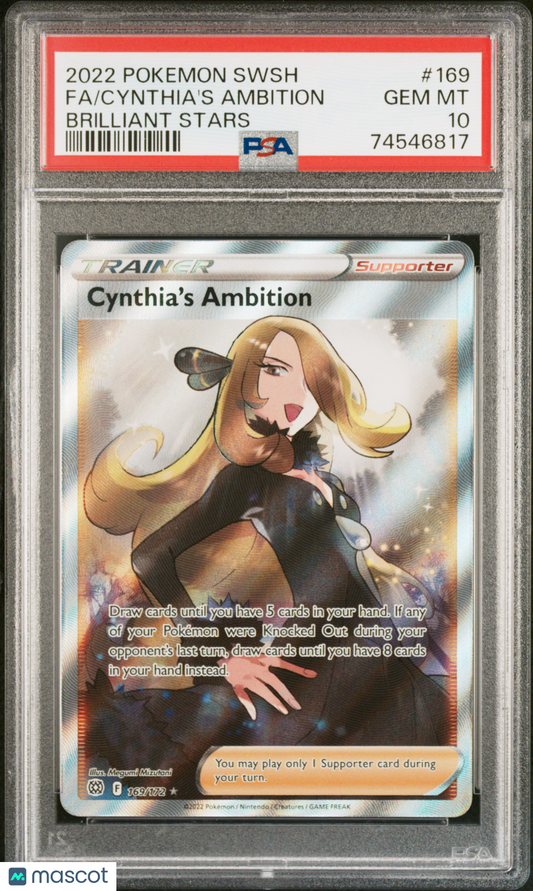 Cynthia's Ambition Fa Brilliant Stars 2022 Pokemon Sword & Shield Brilliant Stars #169