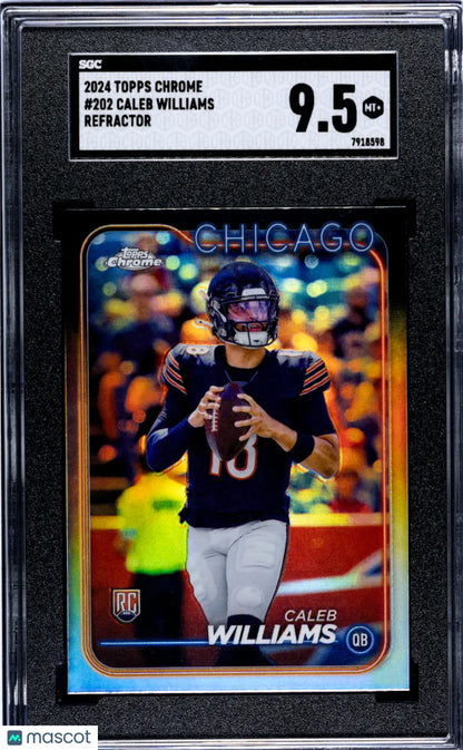 2024 Topps Chrome Caleb Williams #202 Refractor SGC 9.5 Topps
