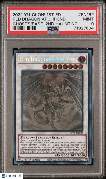 2022 Yu-Gi-Oh! TCG Red Dragon Archfiend #EN182 Ghosts/Past: 2ND Haunting PSA 9 Yu-Gi-Oh!