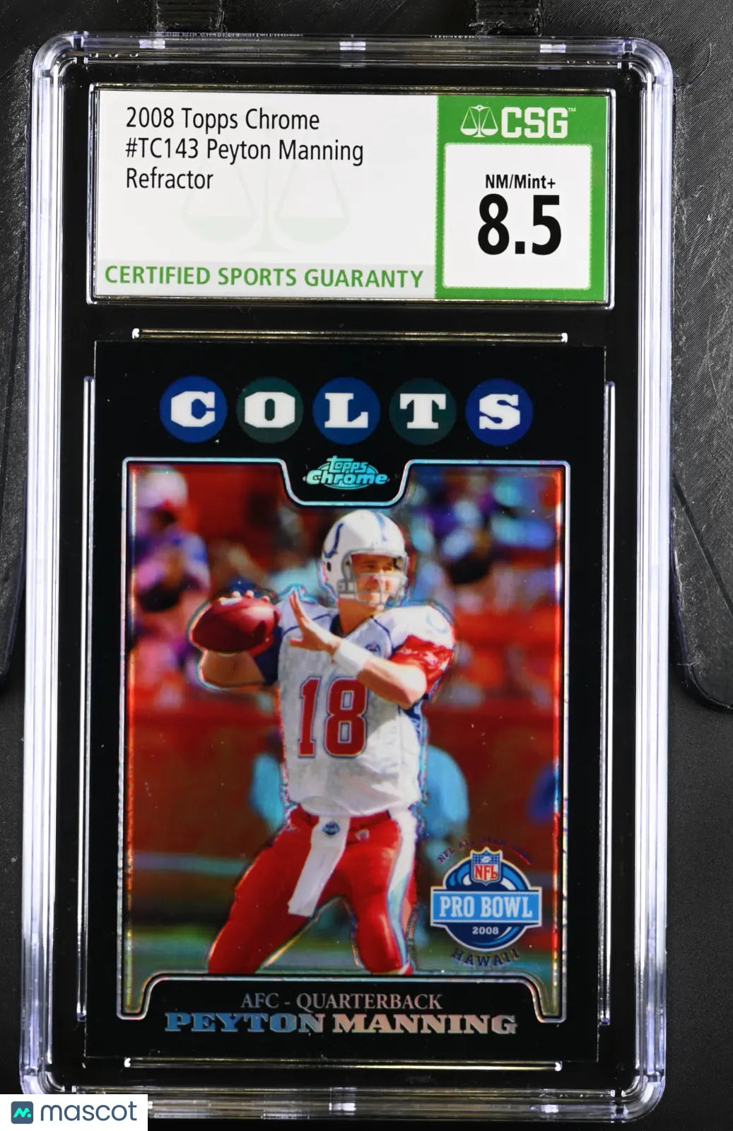 2008 Topps Chrome Peyton Manning #TC143 Refractor CGC 8.5 Topps