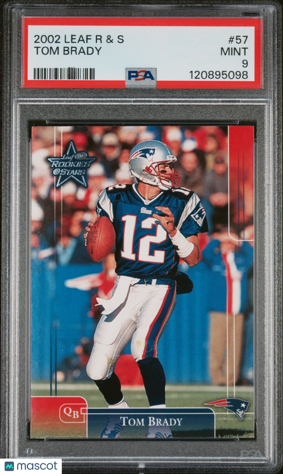 2002 Leaf Rookies & Stars Tom Brady #57 PSA 9