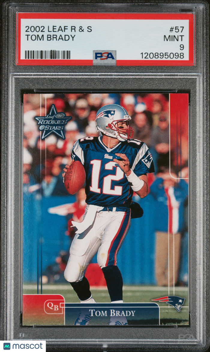 2002 Leaf Rookies & Stars Tom Brady #57 PSA 9