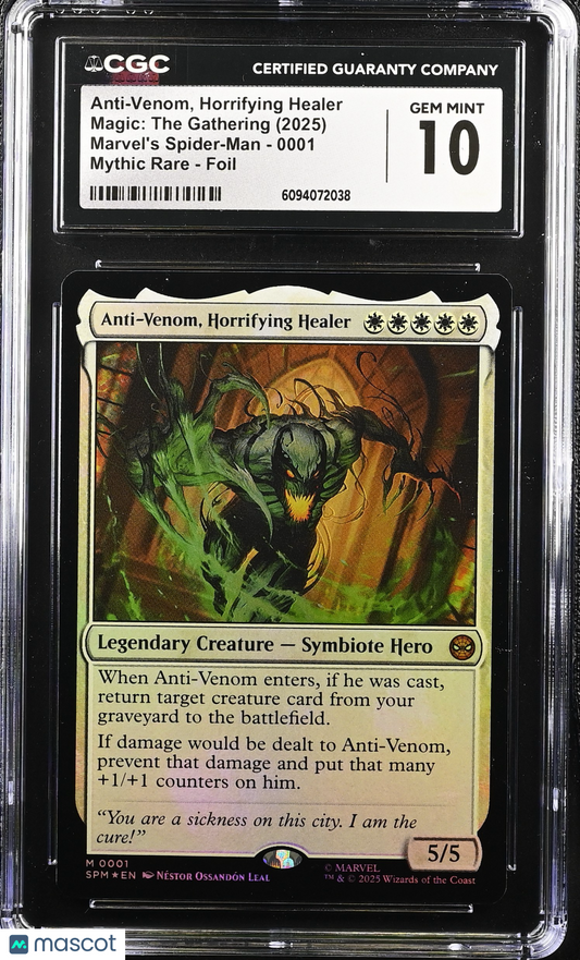 Anti-Venom, Horrifying Healer Foil 5/5 2025 Magic: The Gathering Marvel's Spider-Man #0001