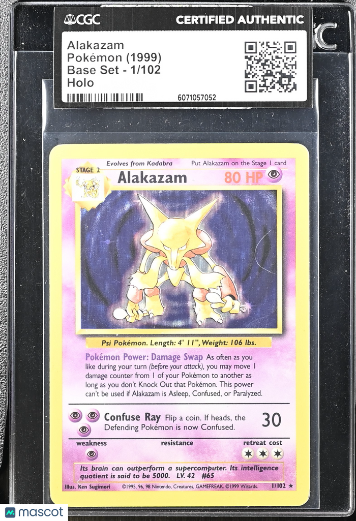 Alakazam Holo 1999 Pokemon Base Set #1/102