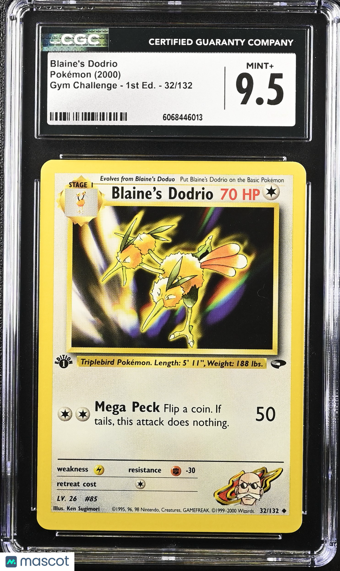 Blaine's Dodrio 1st Edition 2000 Pokemon Gym Challenge #32/132