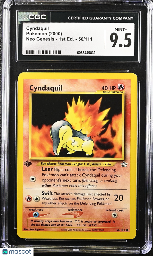 Cyndaquil 1st Edition 2000 Pokemon Neo Genesis #56/111