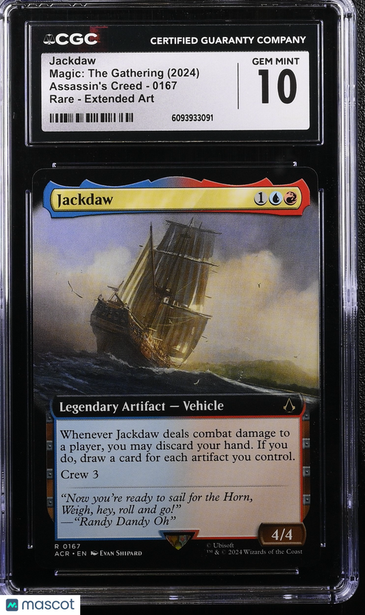 Jackdaw Extended Art 4/4 2024 Magic: The Gathering Assassin's Creed #0167