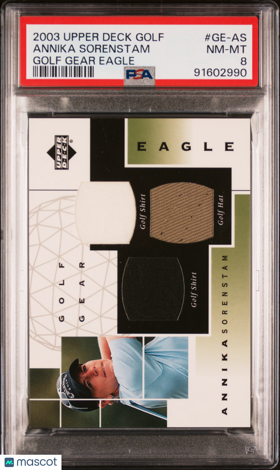 2003 Upper Deck Gear Eagle Annika Sorenstam #GE-AS Golf PSA 8