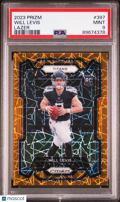 Will Levis 2023 Panini Prizm Lazer Prizm #397 - PSA 9