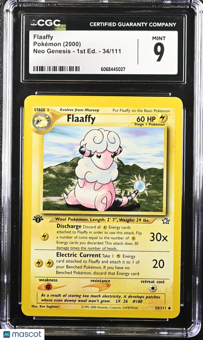 Flaaffy 1st Edition 2000 Pokemon Neo Genesis #34/111