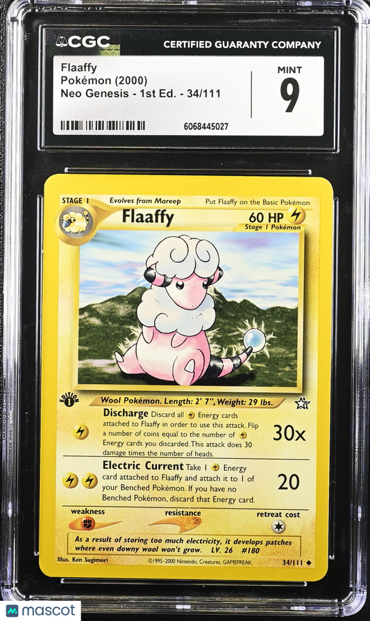 Flaaffy 1st Edition 2000 Pokemon Neo Genesis #34/111