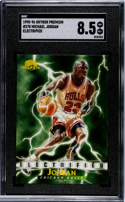 1995 Skybox Premium Michael Jordan #278 Electrified SGC 8.5