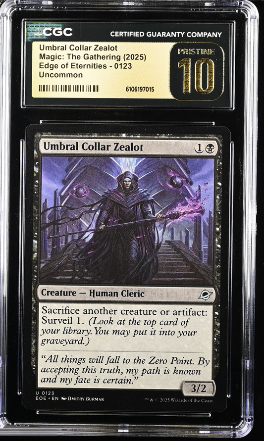 Umbral Collar Zealot 2025 Magic: The Gathering Edge Of Eternities #0123 – front