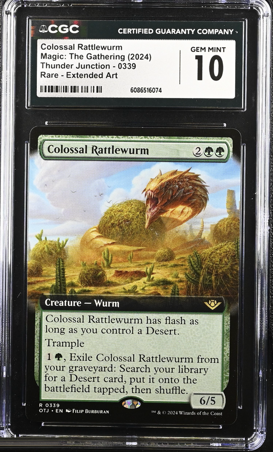 Colossal Rattlewurm Extended Art 2024 Magic: The Gathering Thunder Junction #0339 – front