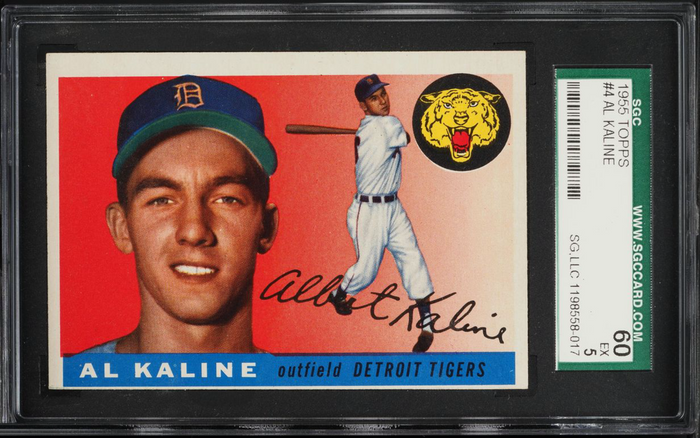 1955 Topps Al Kaline #4 SGC 5 Old Label 60 – front