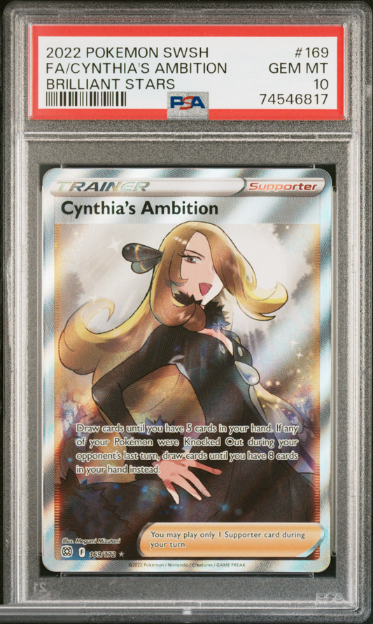 Cynthia's Ambition Fa Brilliant Stars 2022 Pokemon Sword & Shield Brilliant Stars #169 – front