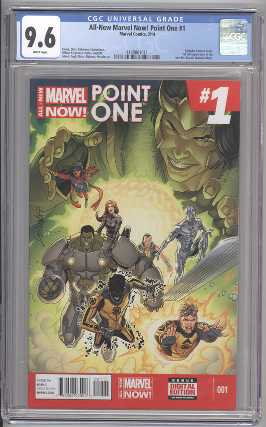 All-new marvel now! point one #1 cgc 9.6 near mint+