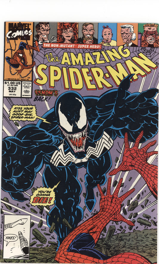 The Amazing Spider-man, Vol. 1 #332a Venom Cover!