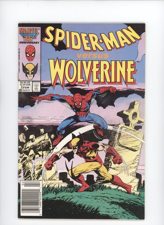 Spider-man Vs. Wolverine, Vol. 1 #1c Newstand!