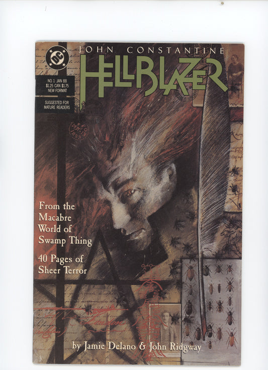 Hellblazer, Vol. 1 #1a Dc Comics 1st Solo John Constantine!